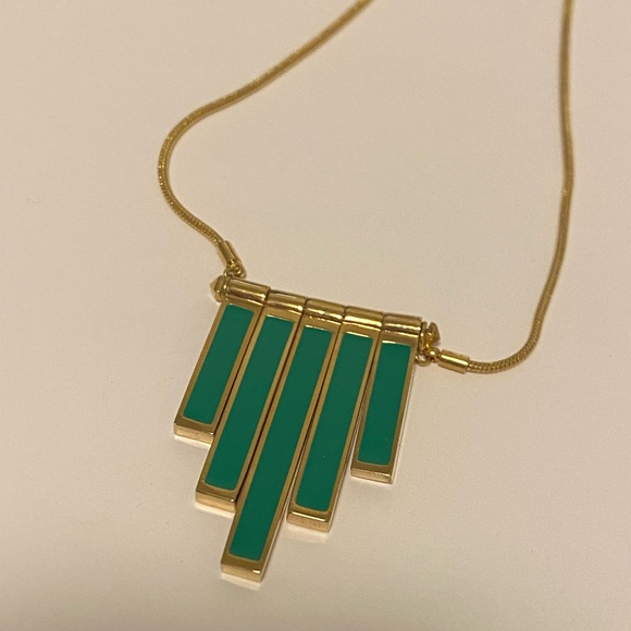 NWT Marc By Marc Jacobs Green & Gold Necklace - Picture 5 of 13